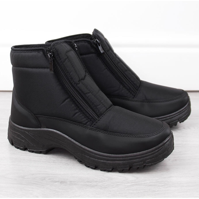 Bottes de neige isolées noires pour hommes News 5011 1