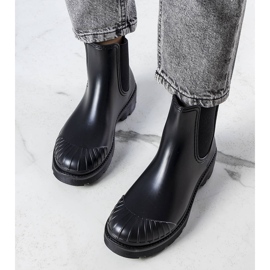 Bottes de pluie courtes noires Michele le noir 1