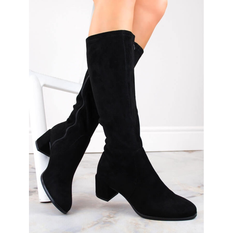 Bottes pour femmes sur le poteau noir Sergio Leone 2