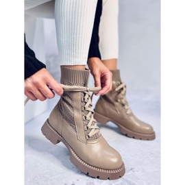 Bottines pull Tierr Kaki brun 2