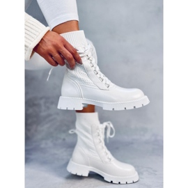 Tierr Bottines supérieures en pull blanc blanche 3