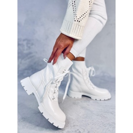 Tierr Bottines supérieures en pull blanc blanche 4
