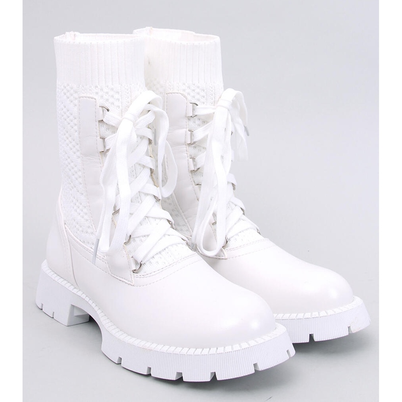 Tierr Bottines supérieures en pull blanc blanche 1