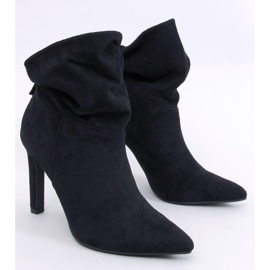 Yvonne Bottines à talons hauts en daim noir le noir 1