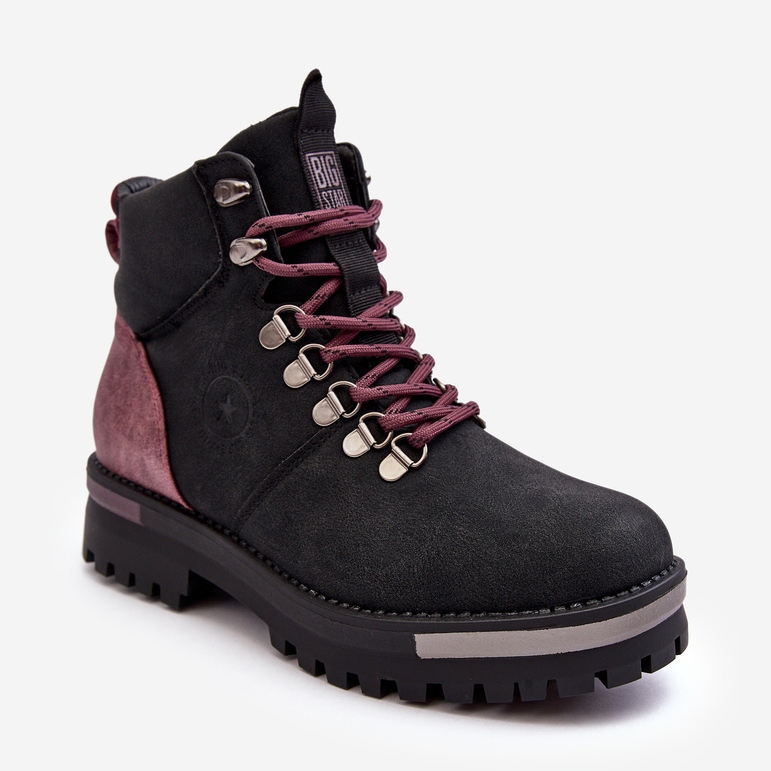 Bottines à lacets Noir Big Star MM274318 2
