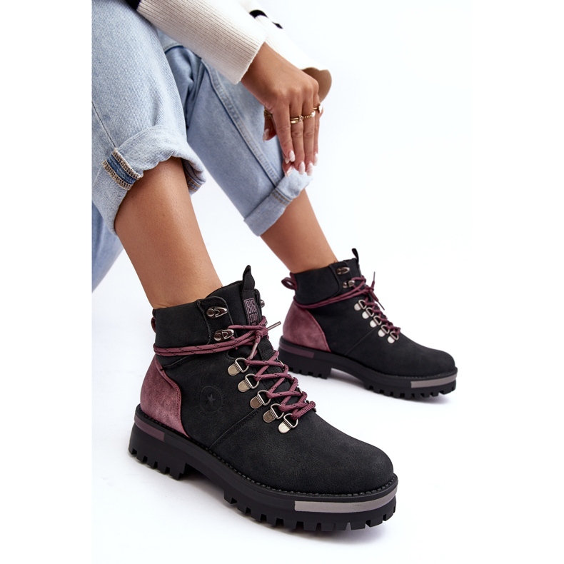 Bottines à lacets Noir Big Star MM274318 1