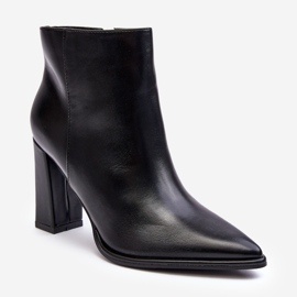 WS1 Bottines en cuir pour femmes noires Saitana 1