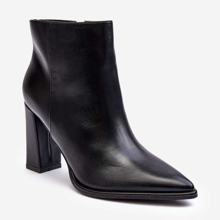 WS1 Bottines en cuir pour femmes noires Saitana 1
