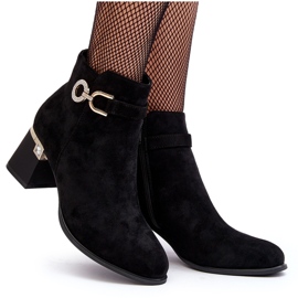 Bottes en daim à la mode pour femmes noires Nola le noir 9