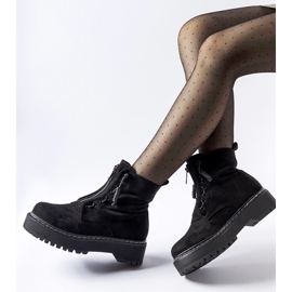 Bottines Doganella noires avec fermeture éclair 1