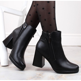 Bottines noires isolées pour femmes de Sergio Leone BT323 le noir 1 Bottines noires isolées pour femmes de Sergio Leone BT323 le noir 1