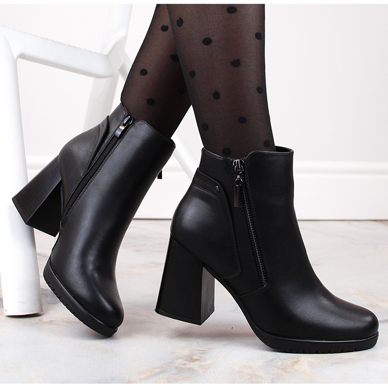 Bottines noires isolées pour femmes de Sergio Leone BT323 le noir 1 Bottines noires isolées pour femmes de Sergio Leone BT323 le noir 1