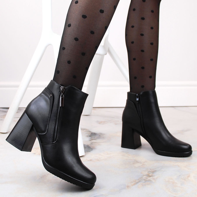 Bottines noires isolées pour femmes de Sergio Leone BT323 le noir 2