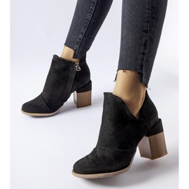 Bottines à talons hauts noires Artemisia le noir 2