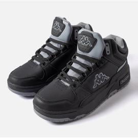 Chaussures unisexes noires et grises Kappa 243316 Jonscha 1