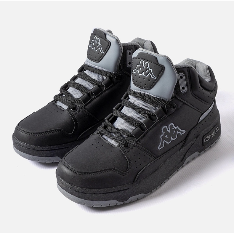 Chaussures unisexes noires et grises Kappa 243316 Jonscha 1
