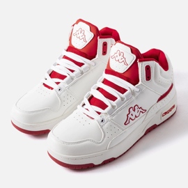 Chaussures unisexes blanches et rouges Kappa 243316 Jonscha 1