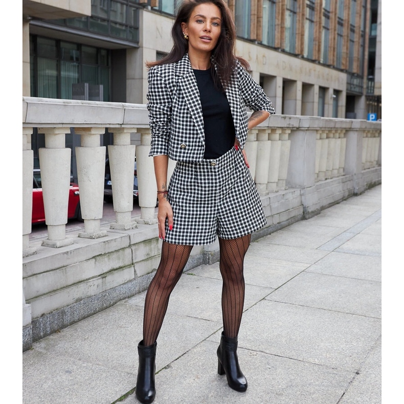 Bottines noires à talons hauts avec bride décorative Creil le noir 1