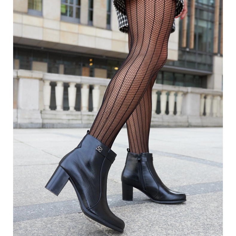 Bottines isolées noires avec strass Barreto le noir 2