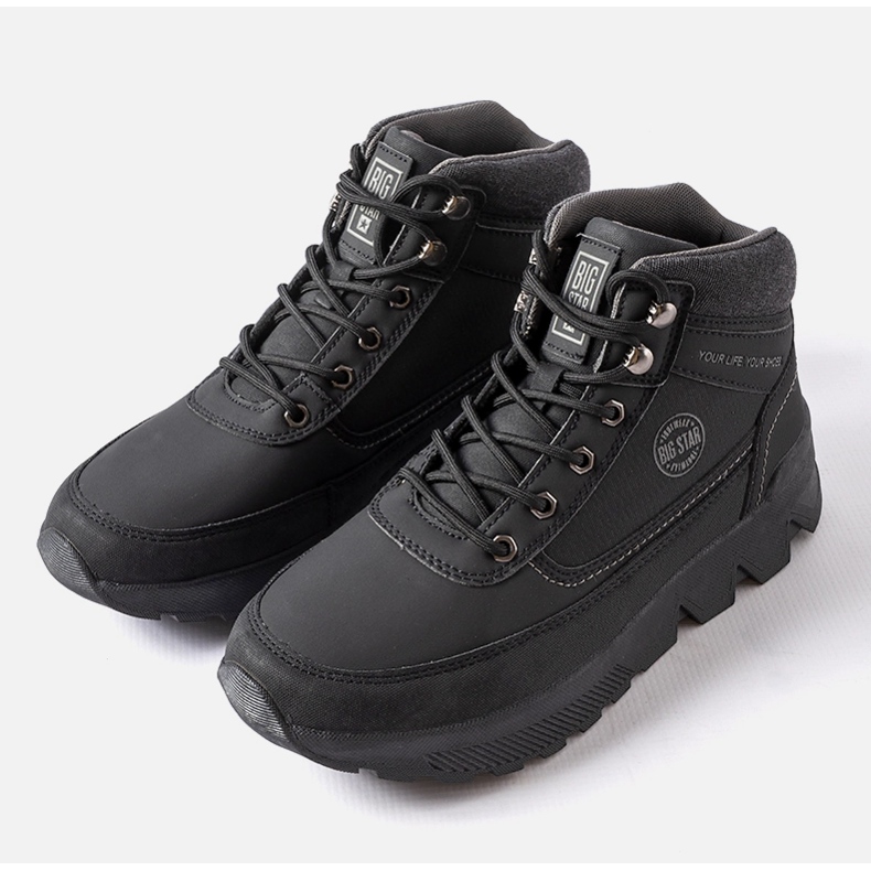 Bottes de sport noires Big Star MM174016 1