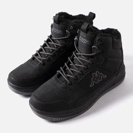 Chaussures de sport isolées noires Kappa 243046 Fourrure 1