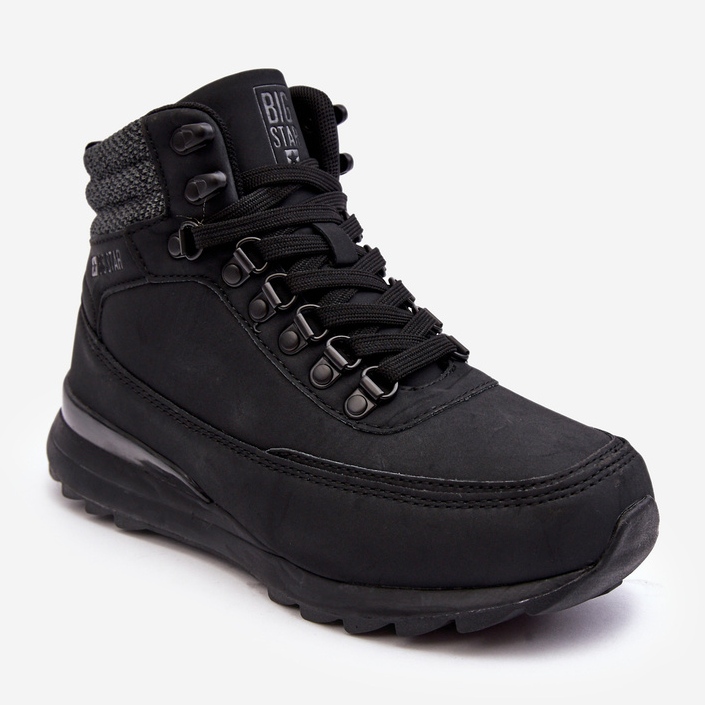 Chaussures de randonnée à lacets Trapper noir Big Star MM274677 le noir 1