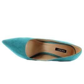 Talons classiques en daim 5005 L. Bleu multicolore 5