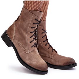 Bottes isolées en daim confortables marron clair Lemar Revin brun 9