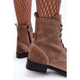 Bottes isolées en daim confortables marron clair Lemar Revin brun 5
