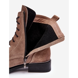 Bottes isolées en daim confortables marron clair Lemar Revin brun 2
