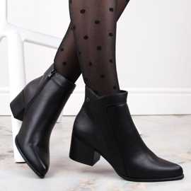 Sergio Leone W SK420B bottines isolées à talons hauts, noir le noir 1