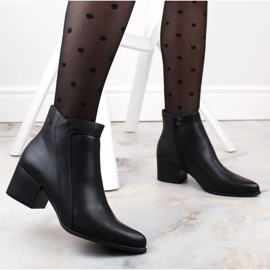 Sergio Leone W SK420B bottines isolées à talons hauts, noir le noir 2