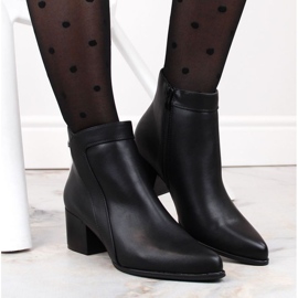 Sergio Leone W SK420B bottines isolées à talons hauts, noir le noir 3