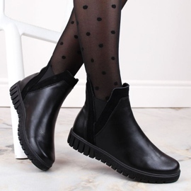 Filippo W PAW472 bottines à enfiler en cuir isolé noir le noir 1