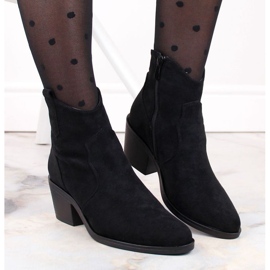 Santiags à talons en daim S.Barski W OLI241 noir le noir 3