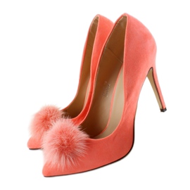 Épingles avec un pompon de canettes ZJ-06 Orange rose 2
