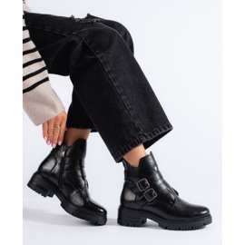 W. Potocki Boots femme noires à boucles Potocki 2