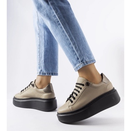 Derbies beiges LS5379 Taupe 2