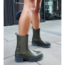 Bottes Sergente vertes massives et isolées 2