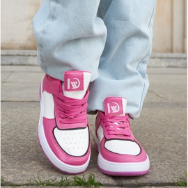 Inna Baskets Barrette TA-503 Fuchsia blanches et violettes 1