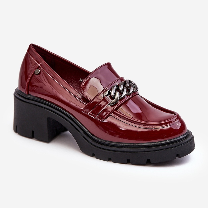 WS1 Chaussures laquées à talon bas pour femme, bordeaux Blimma rouge 1 WS1 Chaussures laquées à talon bas pour femme, bordeaux Blimma rouge 1