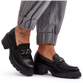 WS1 Chaussures à Talons Bas Femme en Cuir Noir Blimma le noir 9
