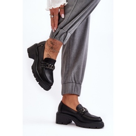 WS1 Chaussures à Talons Bas Femme en Cuir Noir Blimma le noir 4