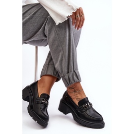 WS1 Chaussures à Talons Bas Femme en Cuir Noir Blimma le noir 7