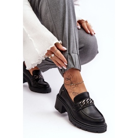 WS1 Chaussures à Talons Bas Femme en Cuir Noir Blimma le noir 6