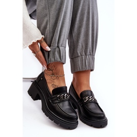 WS1 Chaussures à Talons Bas Femme en Cuir Noir Blimma le noir 8