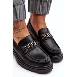 WS1 Chaussures à Talons Bas Femme en Cuir Noir Blimma le noir 5