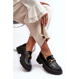 Mocassins Pour Femmes Avec Décoration Noir Peuria le noir 2