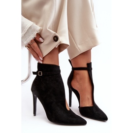 WS1 Bottines en Daim pour Femme à Talon Haut, Noir Amalundi le noir 4