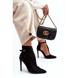 WS1 Bottines en Daim pour Femme à Talon Haut, Noir Amalundi le noir 3